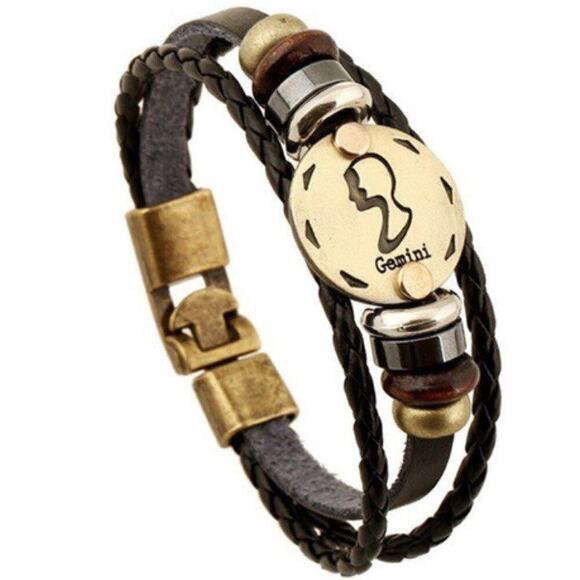 Brand NEW Cancer Zodiac Sign Gift Men Bracelet - Picture 3 of 3